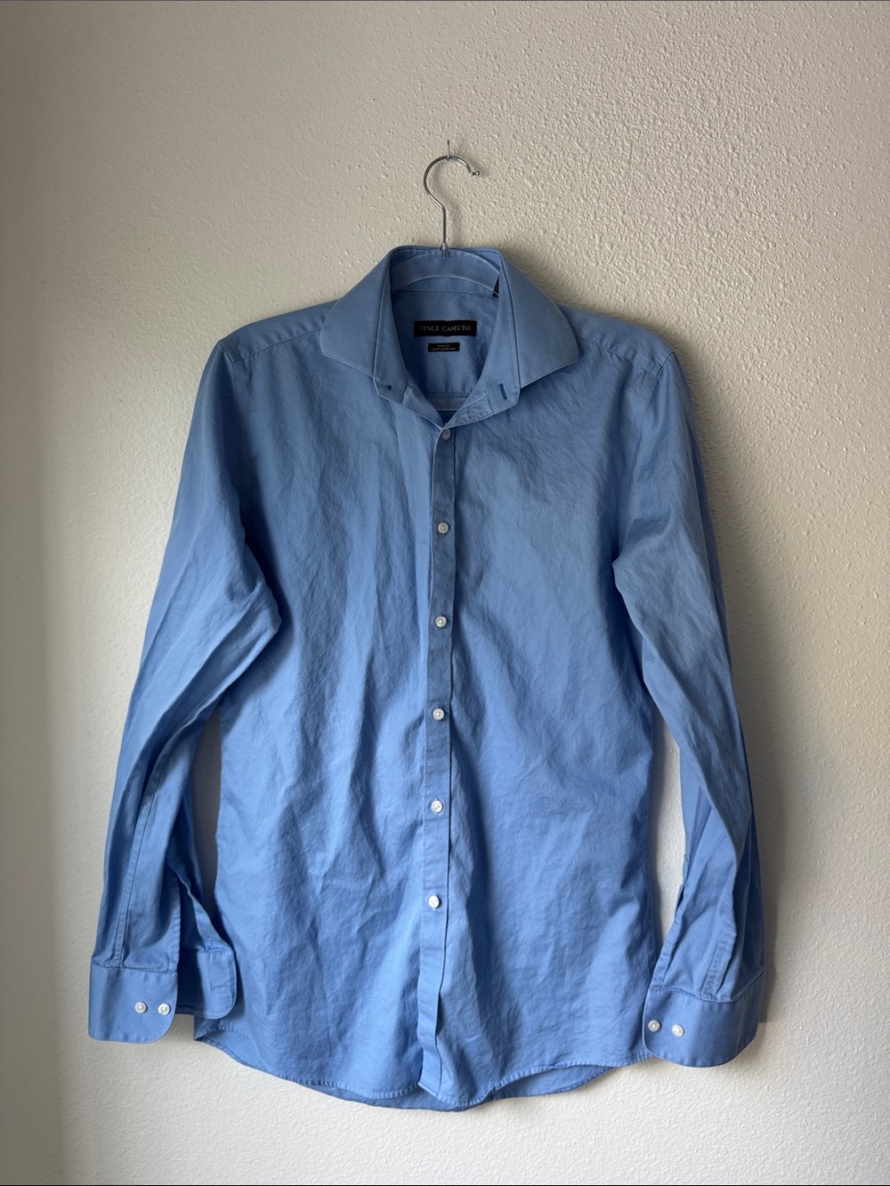 Vince Camuto Light Blue Men's Dress Shirt - Button Front